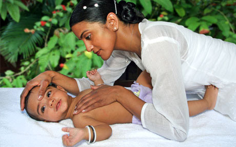 Seminar: Wirkung der ayurvedischen Babymassage
