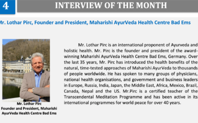 Interview mit Lothar Pirc über die Situation des Ayurveda in Deutschland, veröffentlicht vom indischen Generalkonsulat in Frankfurt